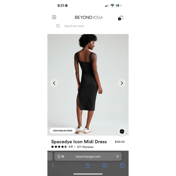 Beyond yoga darkest night dress - Picture 2 of 7